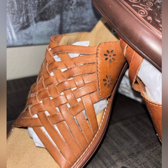 Dr Scholls Womens Leather Huarache Style Sandals SZ 8 Adv  Comfort Series​ - Picture 5 of 9